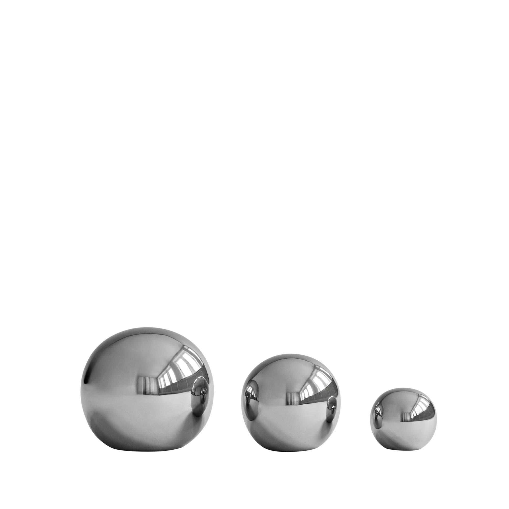 Gallery Balls Dekoration Chrom 3er-Pack