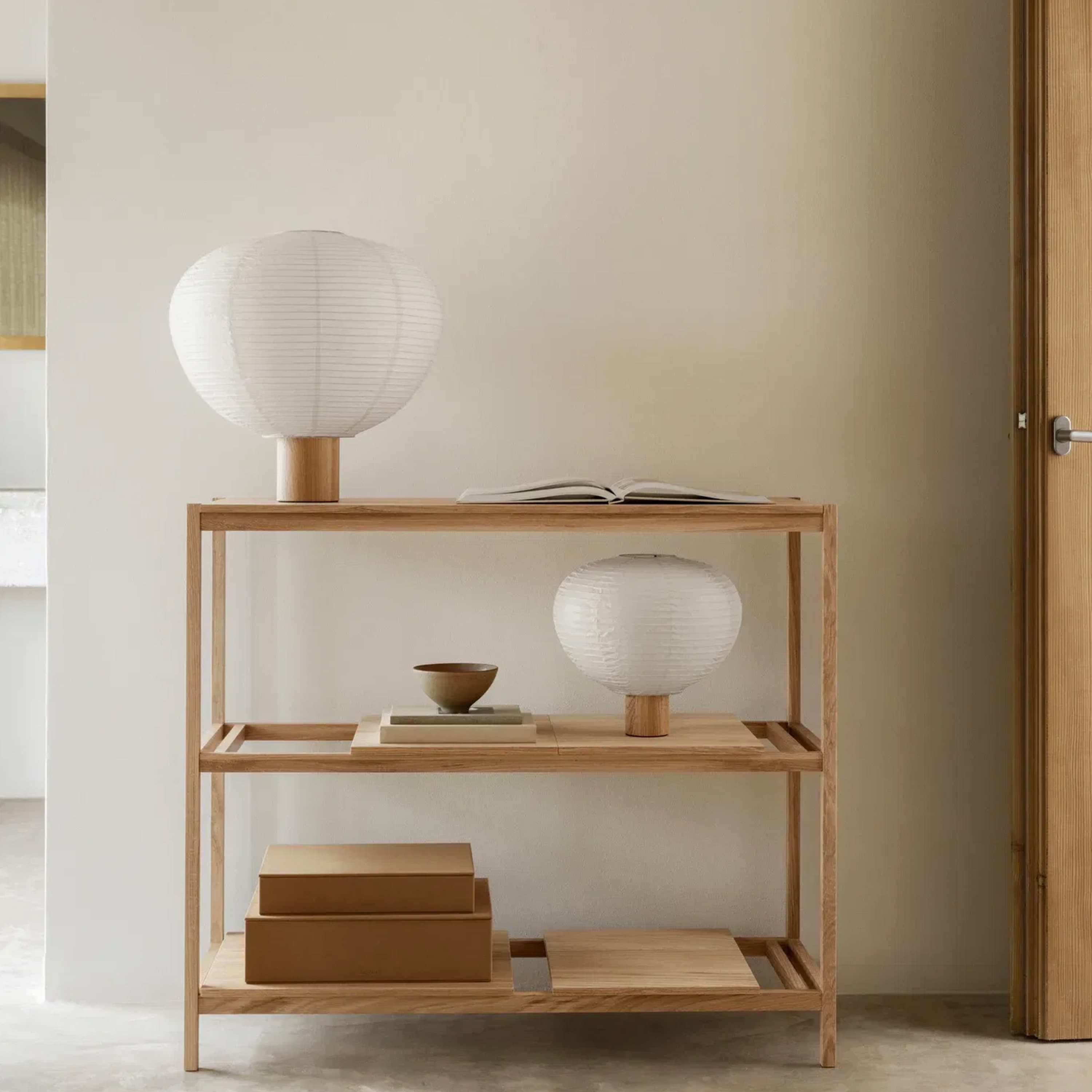 Kami Table Lamp Oak 32cm