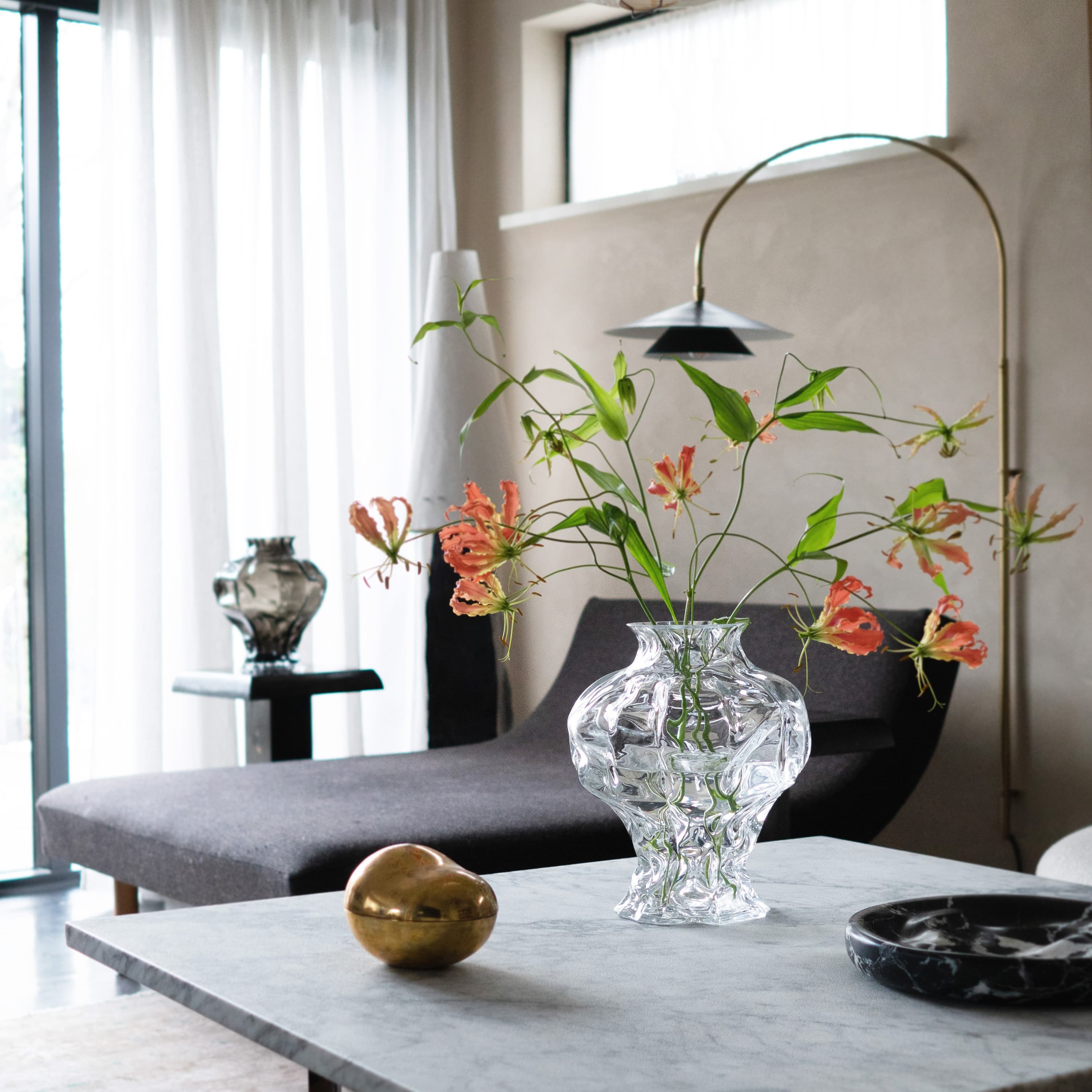 Ammonit Vase Clear Large