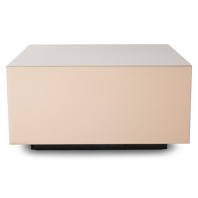 Block Mirrored Table Nude 60cm