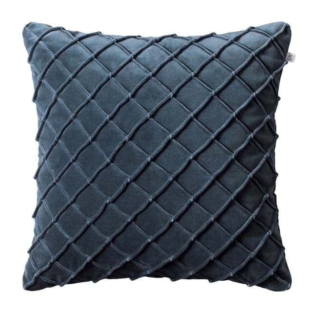 Deva Kissenbezug Samt Sea Blue 50x50
