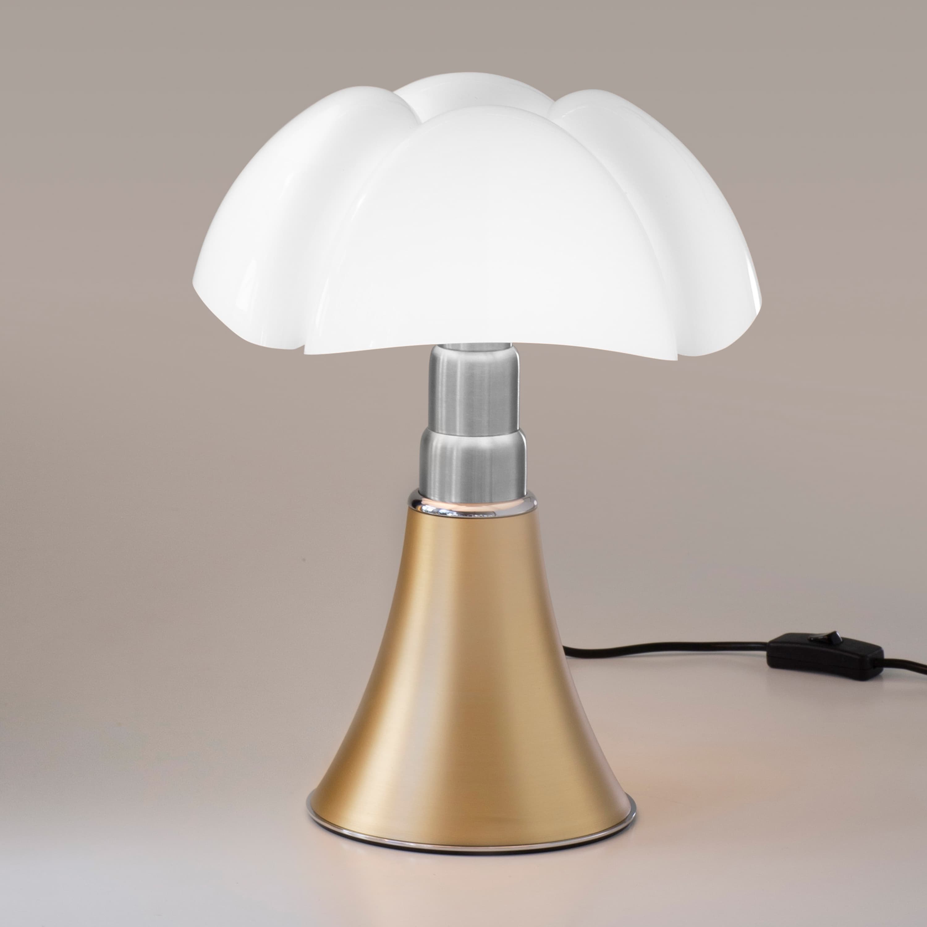 Pipistrello Mini Tischlampe Dimmbar LED Natural Satin Brass