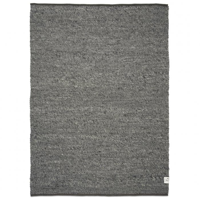 Merino Wollteppich Granit 140x200