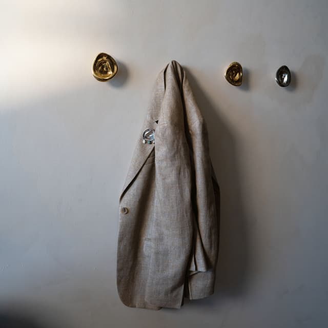Ripple no. 2 no. 02 Wall Hook Titanium Large