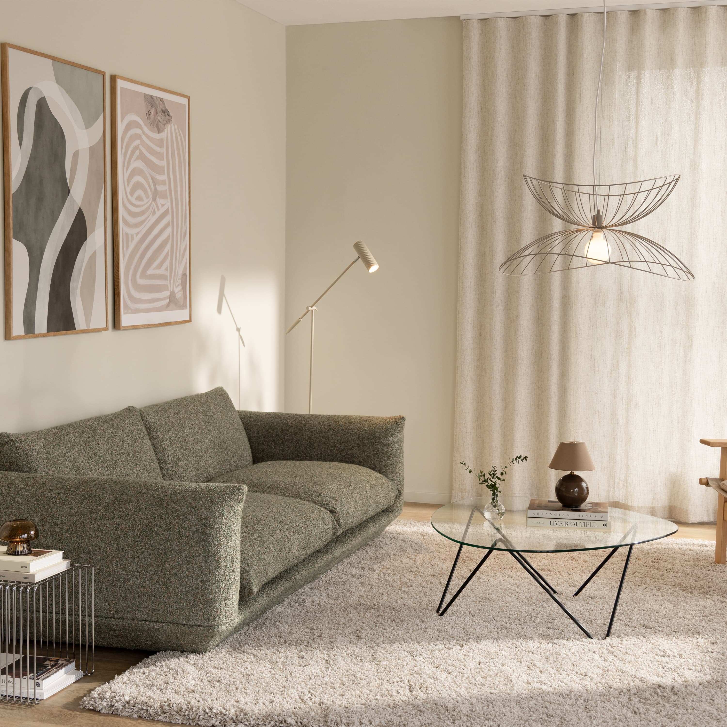 Hubble Lesestehlampe Beige
