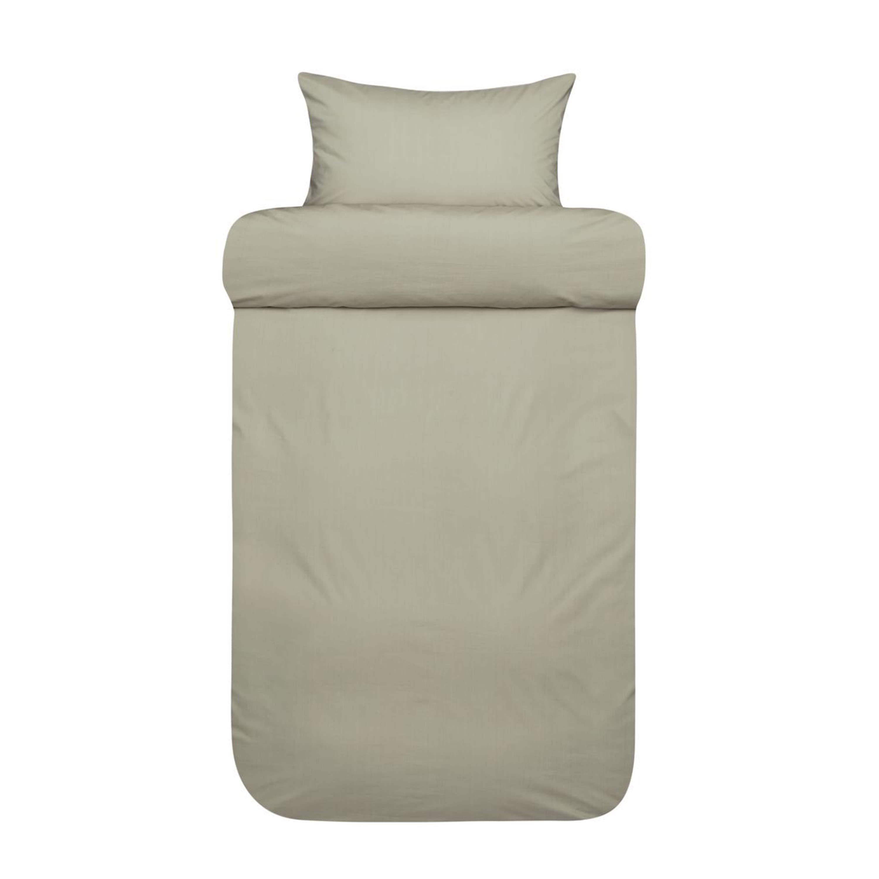Fryd Duvet Cover Set Seersucker Khaki 150x210/50x60