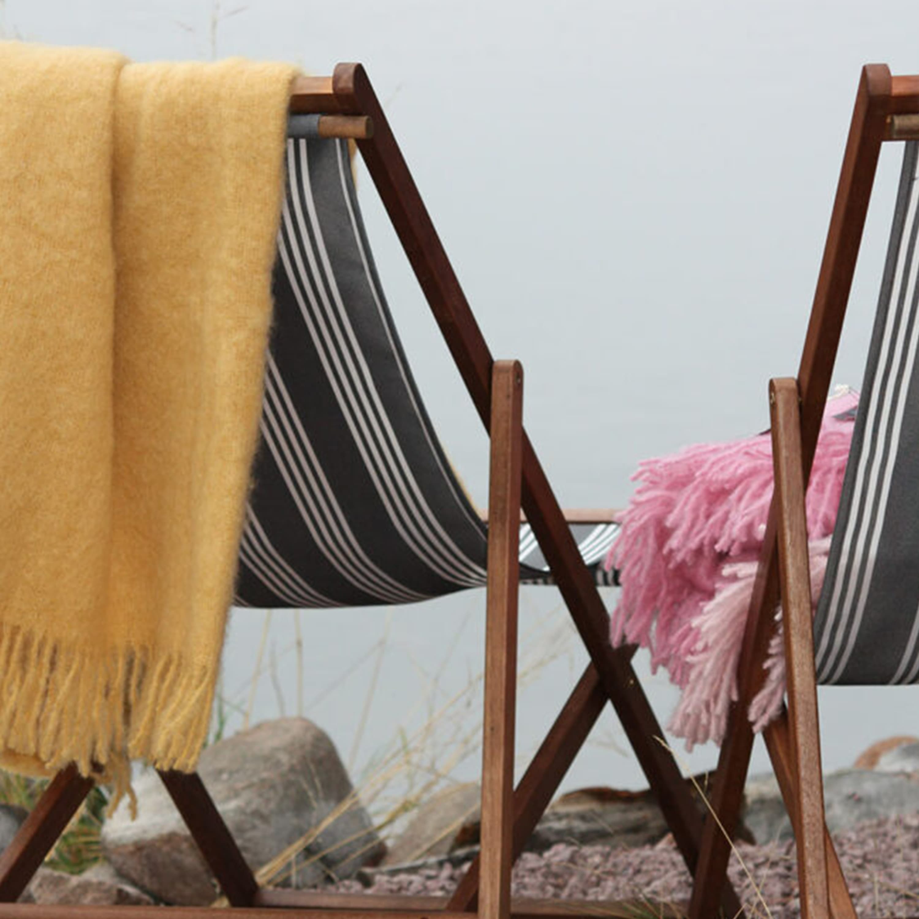 Mohair Pläd Mellow Rose/Brick Melange