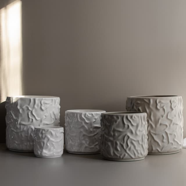 Swoon Pot Shiny White Small