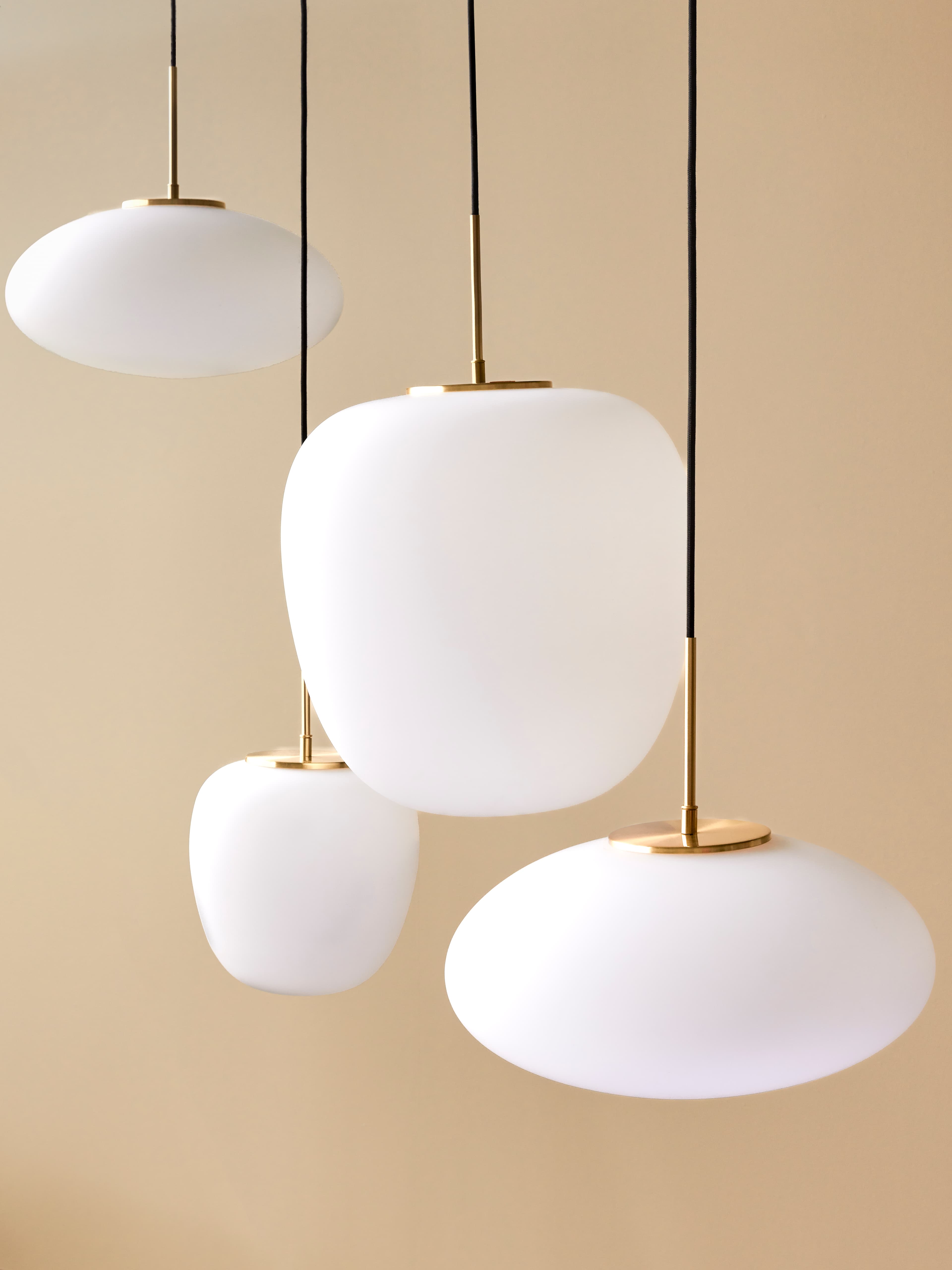Muse Taklampe Weiß/Messing