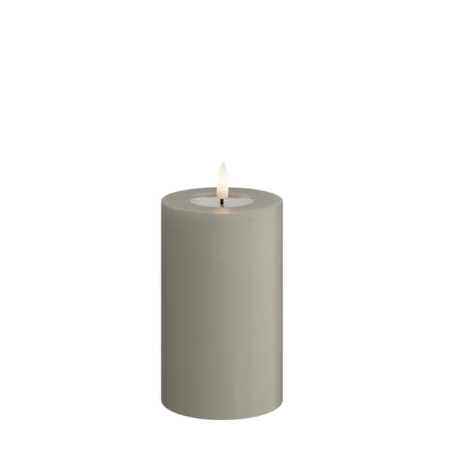 LED Block Candle Sand 12cm
