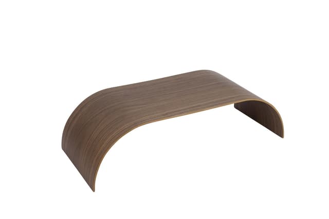 Curva Topplatte Holz Nussbaum 62x25
