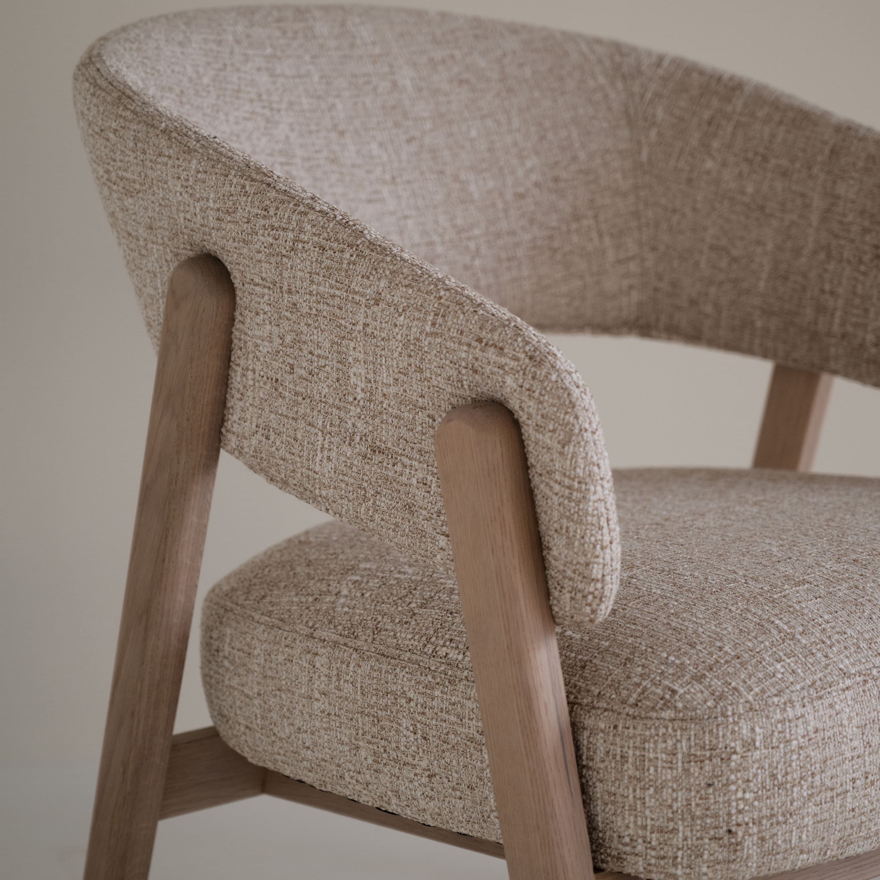 Barnaby Loungestol Ljusbeige/Vitpigmenterad Ek