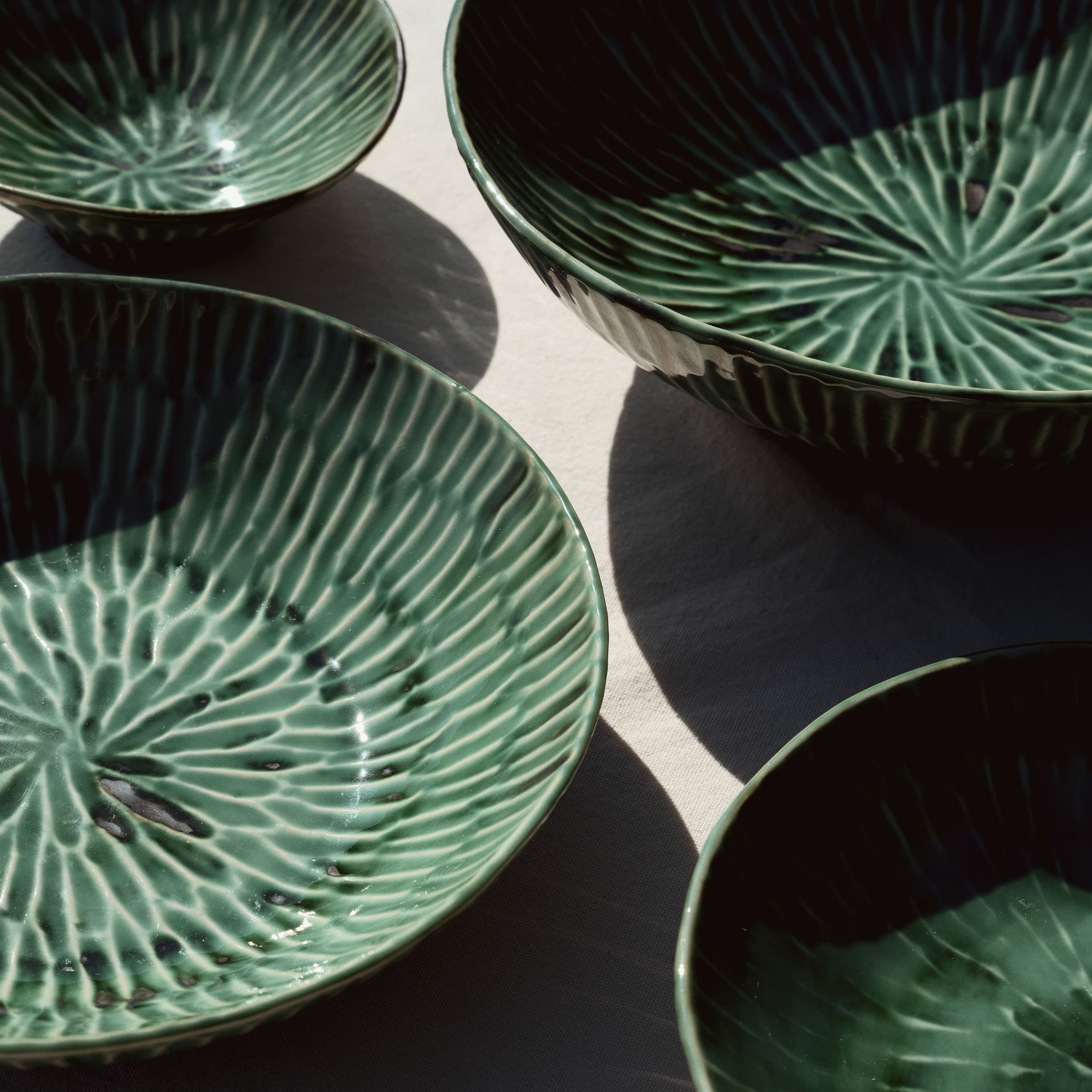 Lanza Serving Bowl Green Verde Ø30