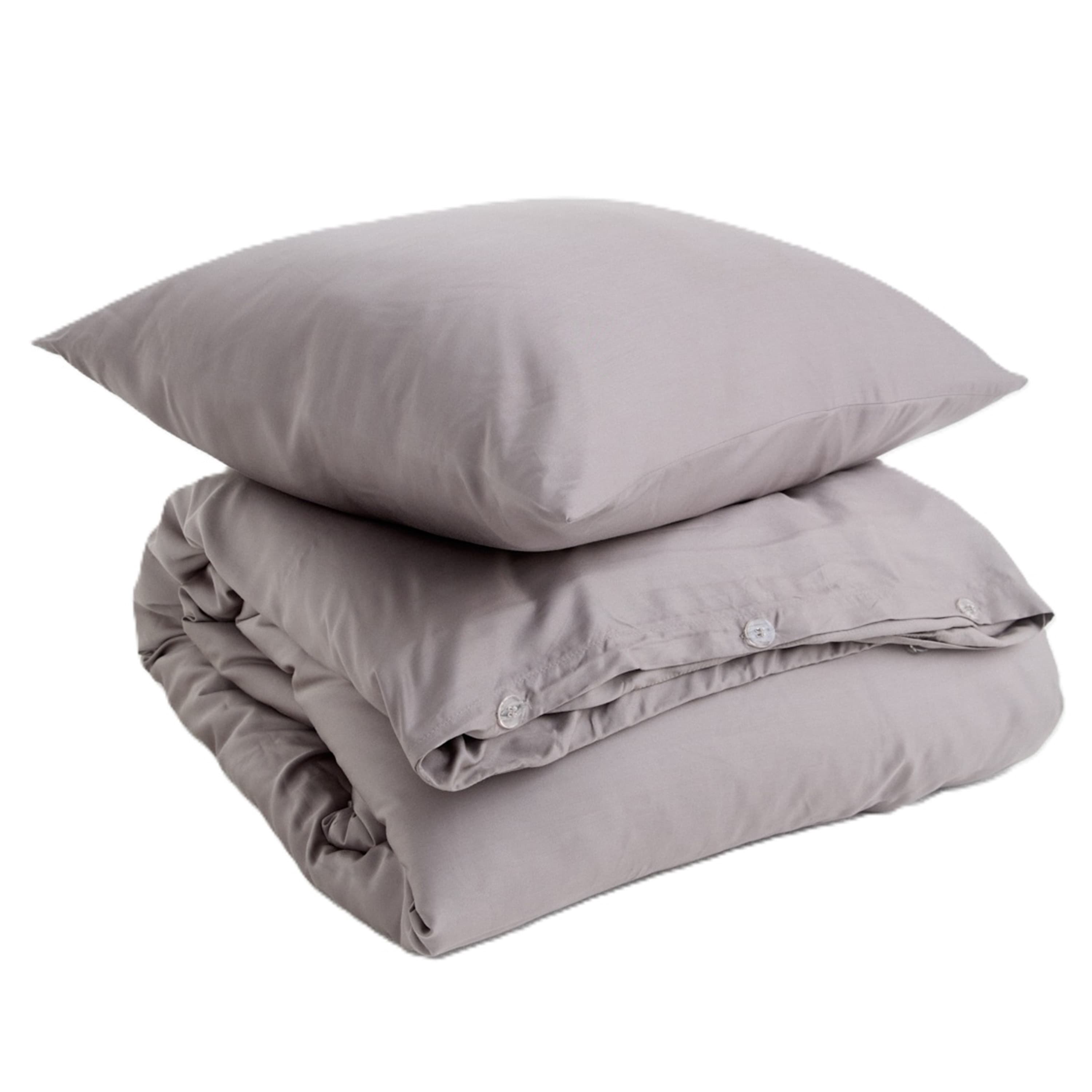 Bamboo 3-delig dekbedovertrek Dark Grey 220x220/50x60