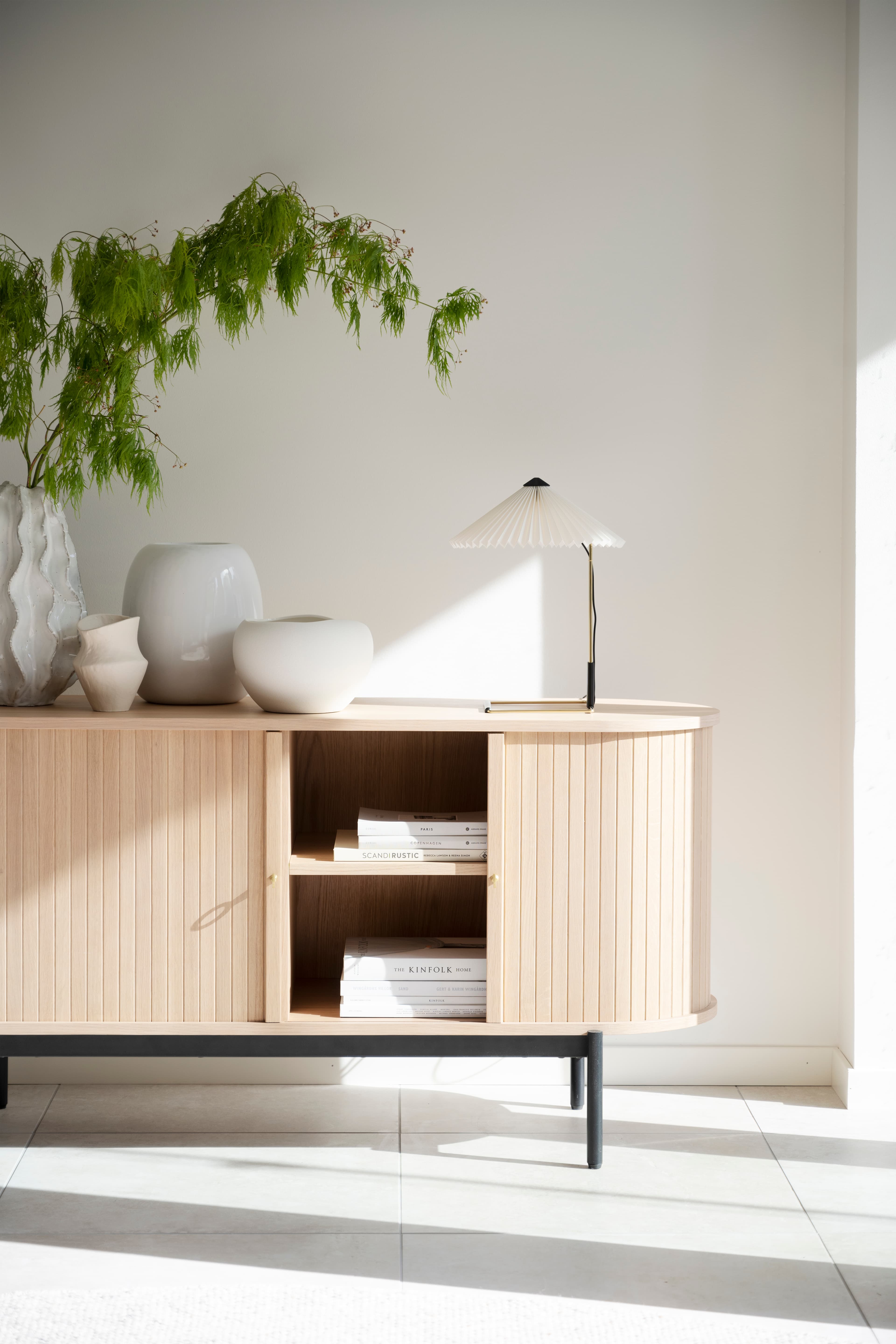 Haddington Sideboard White Pigmented/Black 142cm