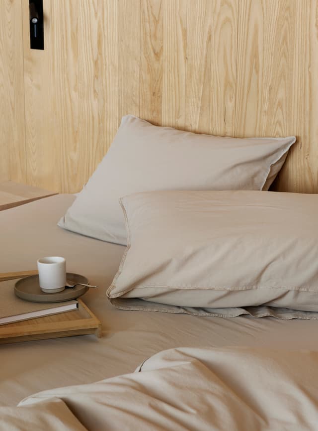 Frøya Geformte Blätter Beige 90x200