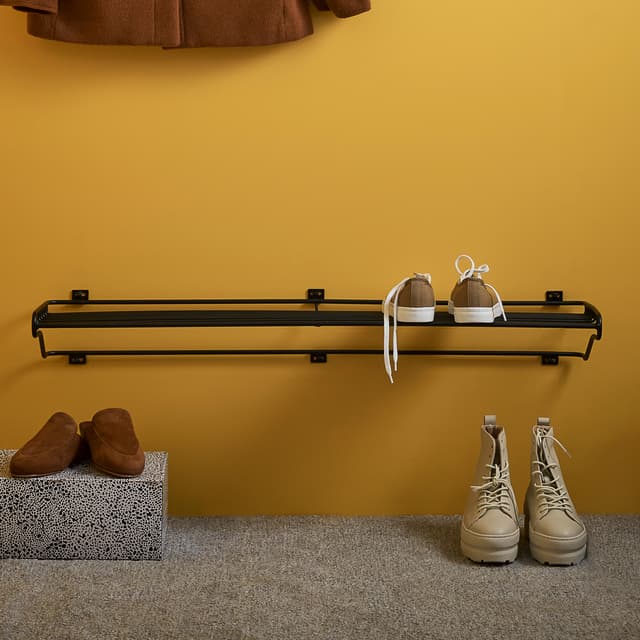 Shoe Shelf Shoe Rack Black Large