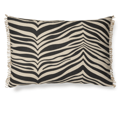 Zebra Zierkissen Schwarz 40x60