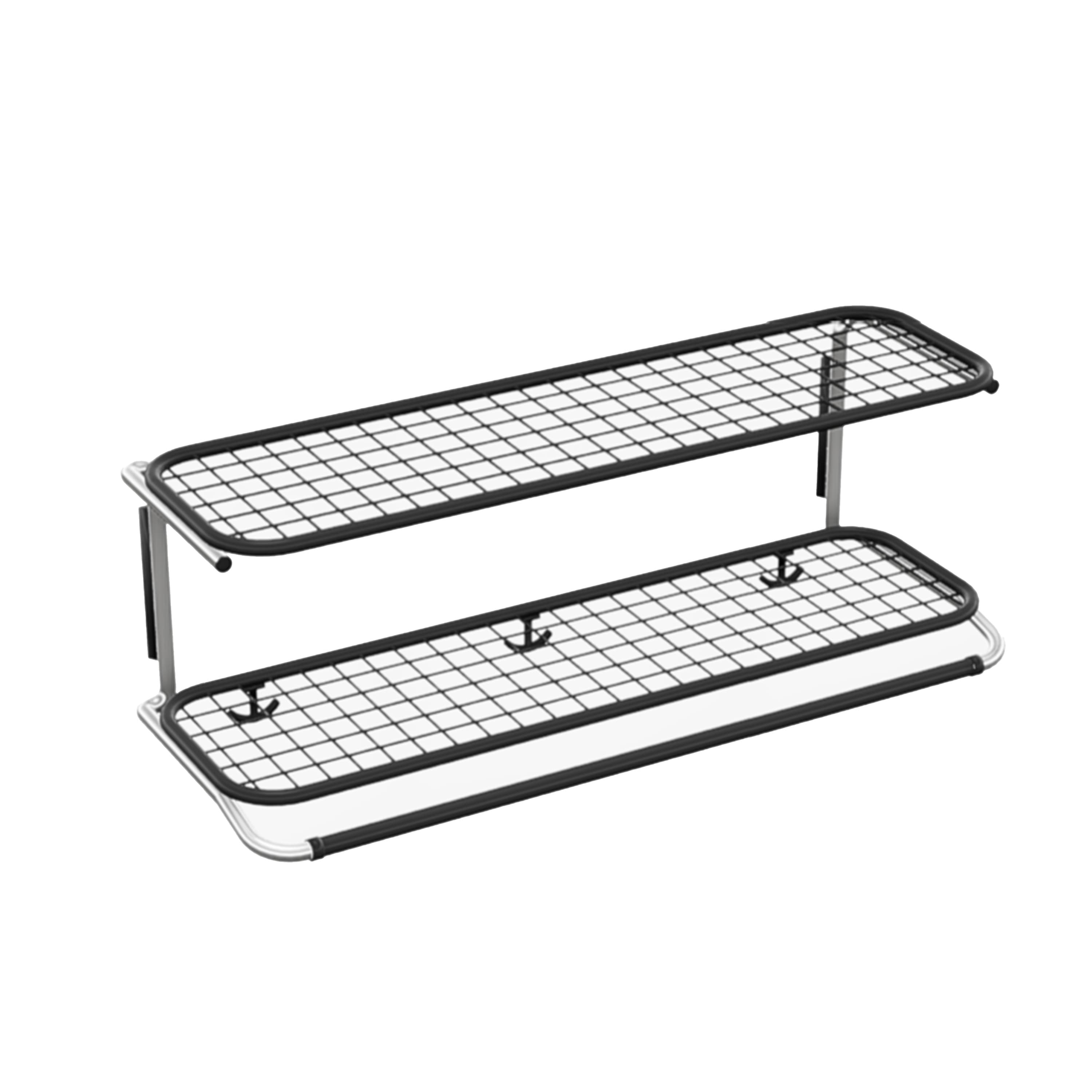 Classic Hutablage Schwarz/Chrom 80cm