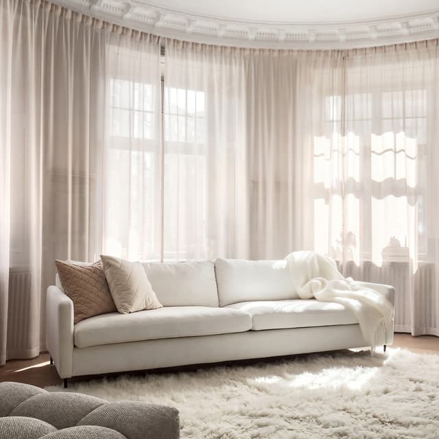 Åre 4-seater Sofa White 257cm