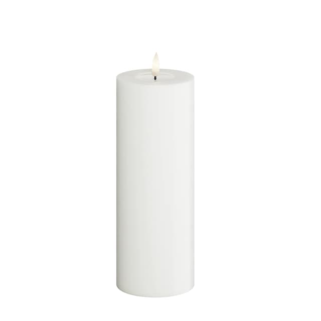LED Block Candle White 20cm