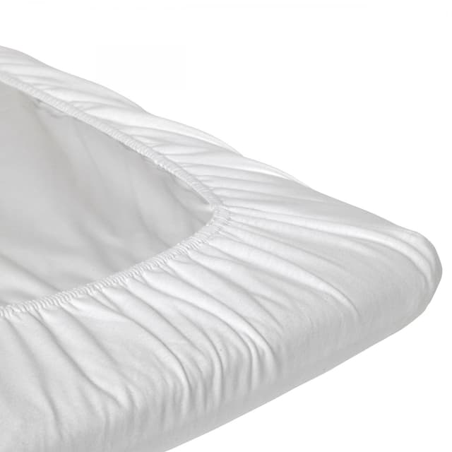 Organic Basic Jersey White Cradle Fitted Sheet