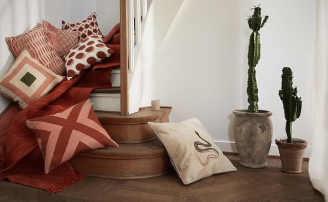 Rishi Kissenbezug Samt Rose 40x60