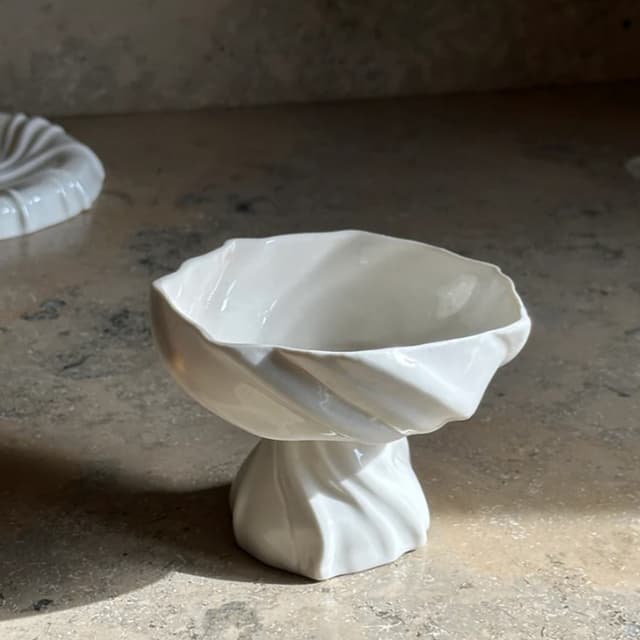 The Tides Bowl on Foot White
