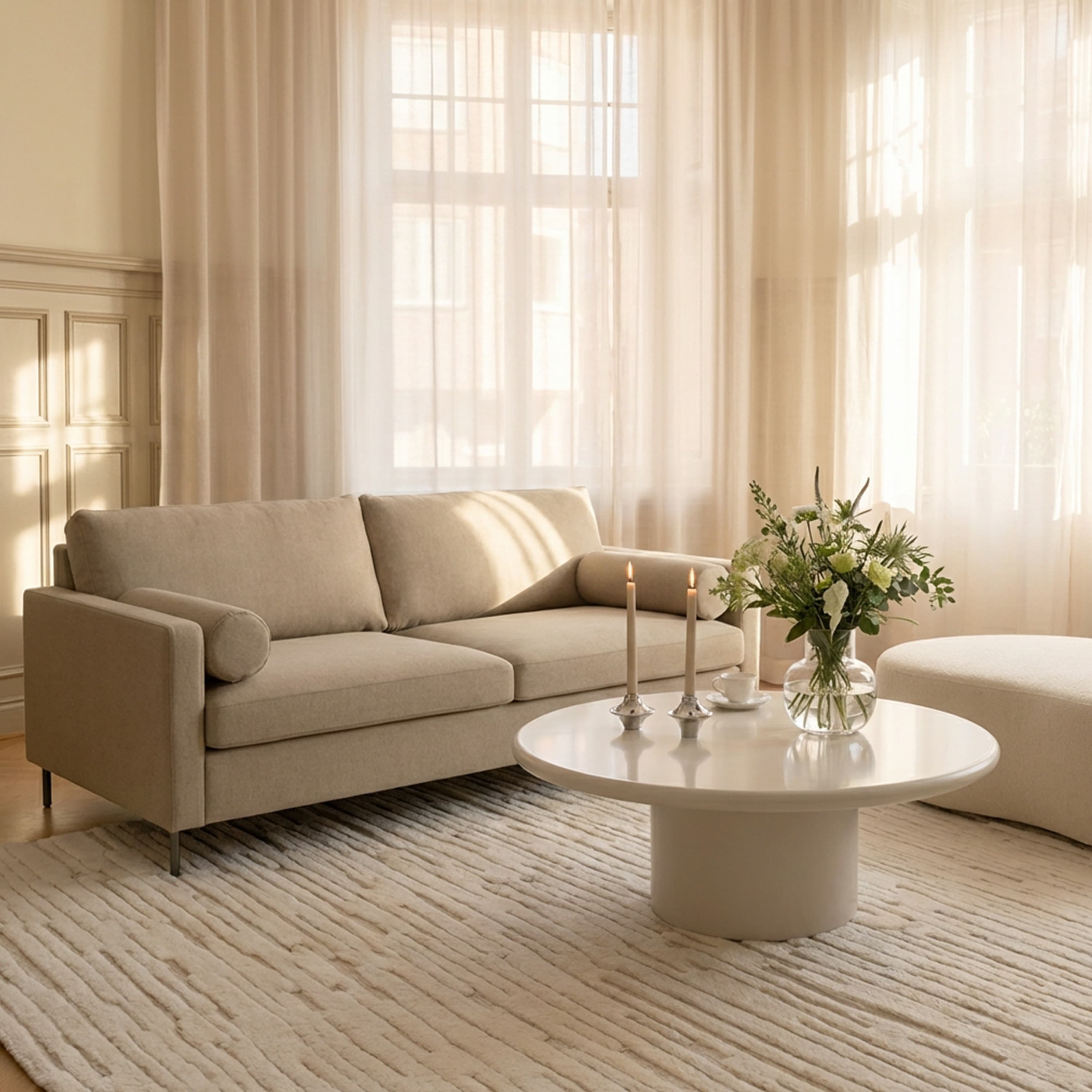 Åre 2-Sitzer Sofa Beige 177cm