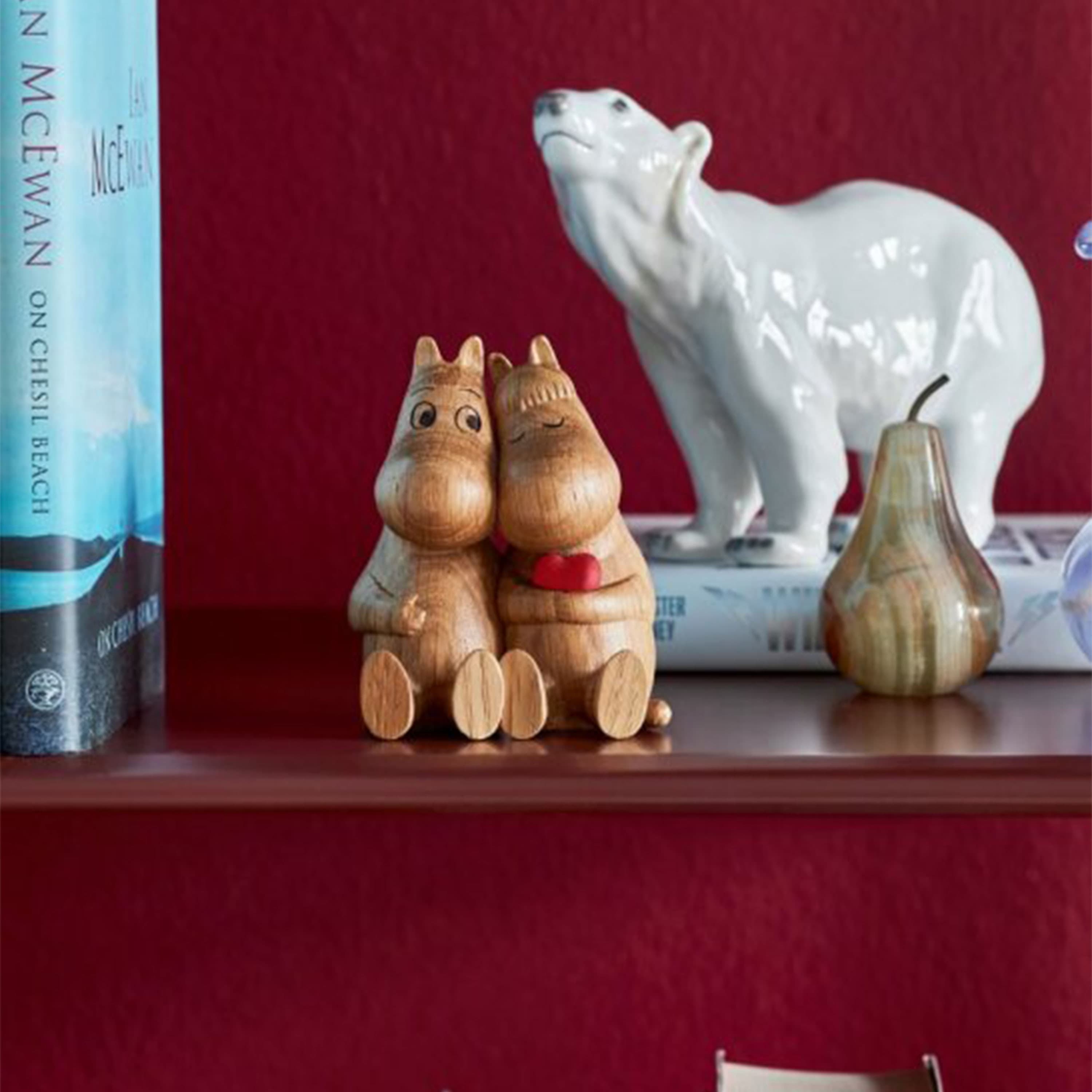 Mumin Holzdekoration Umarmung 10cm