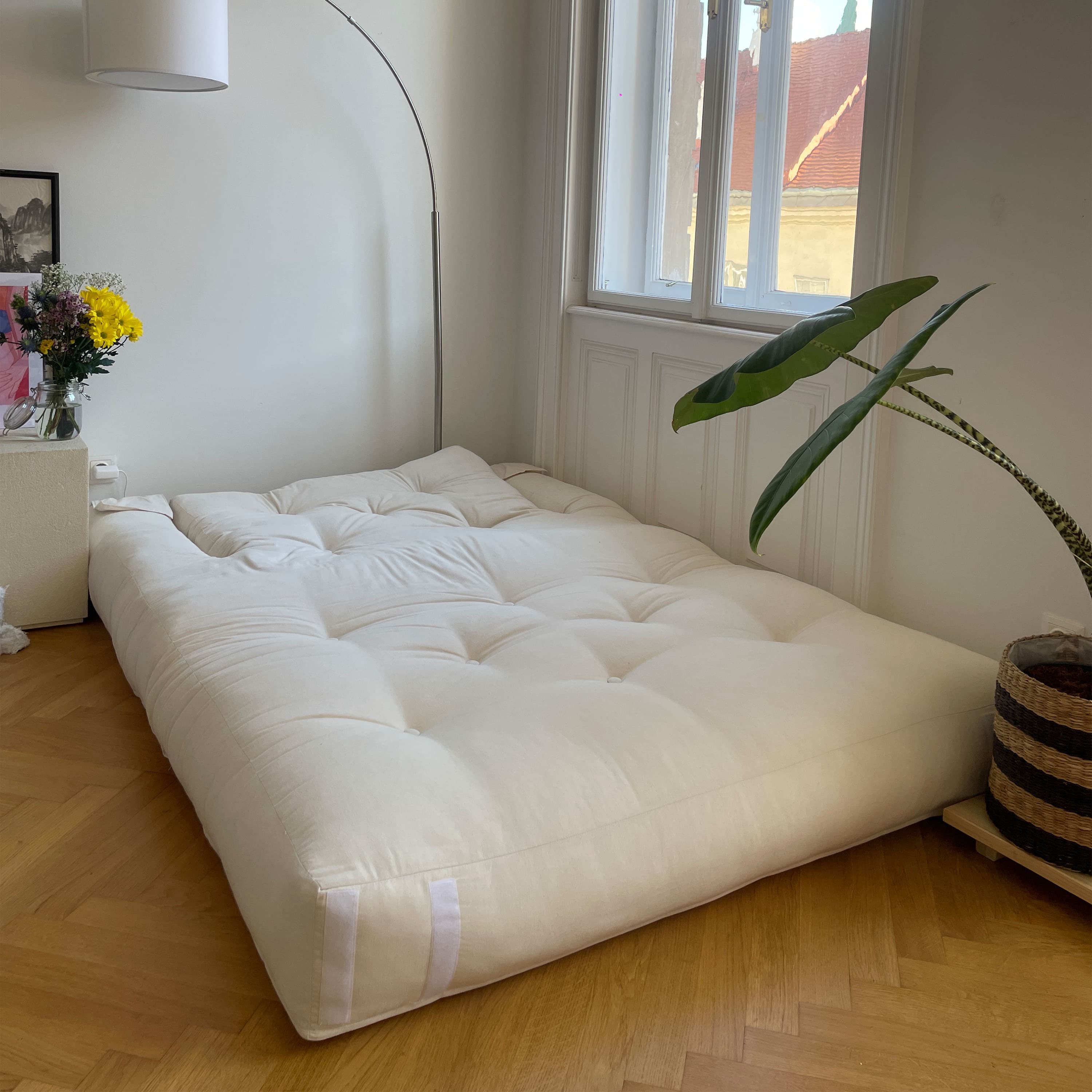 Hippo Tagesbett Beige 140cm