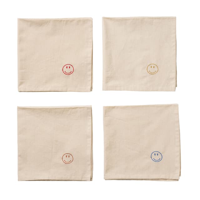 Happy Napkin Set of 4