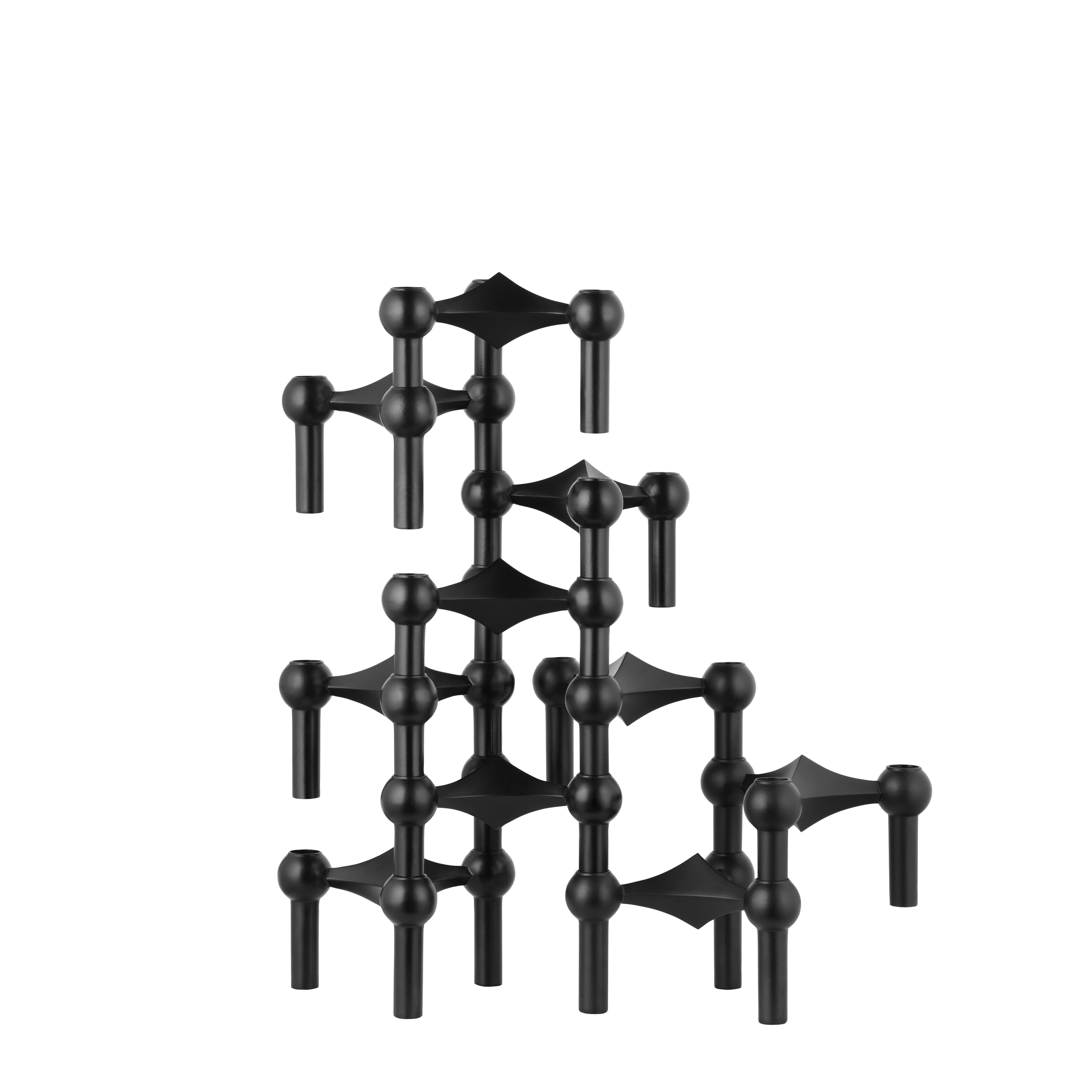 STOFF Nail Candle Holder Black