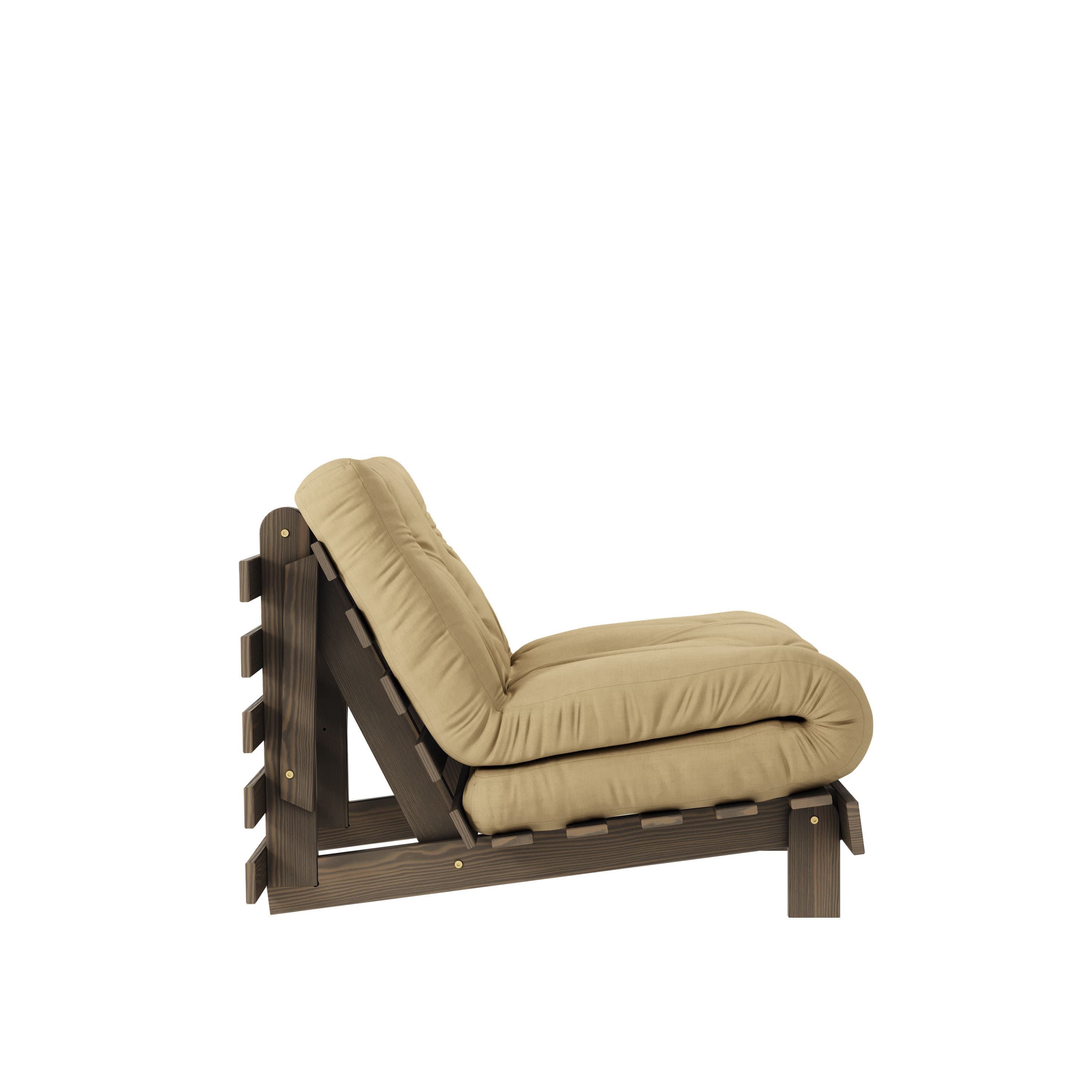 Roots Schlafsessel Braun/Weizenbeige 90cm