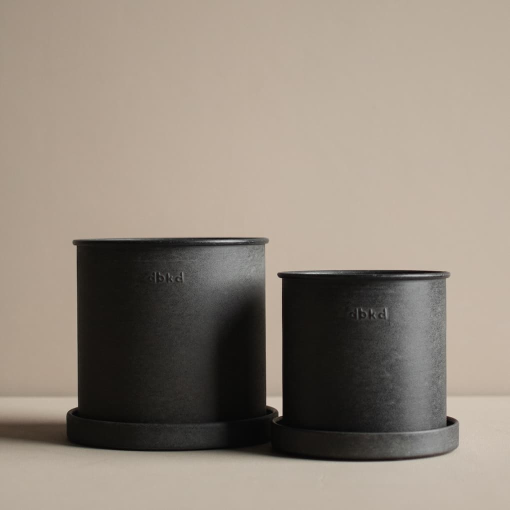 Plant Topf Black Small 2-pack