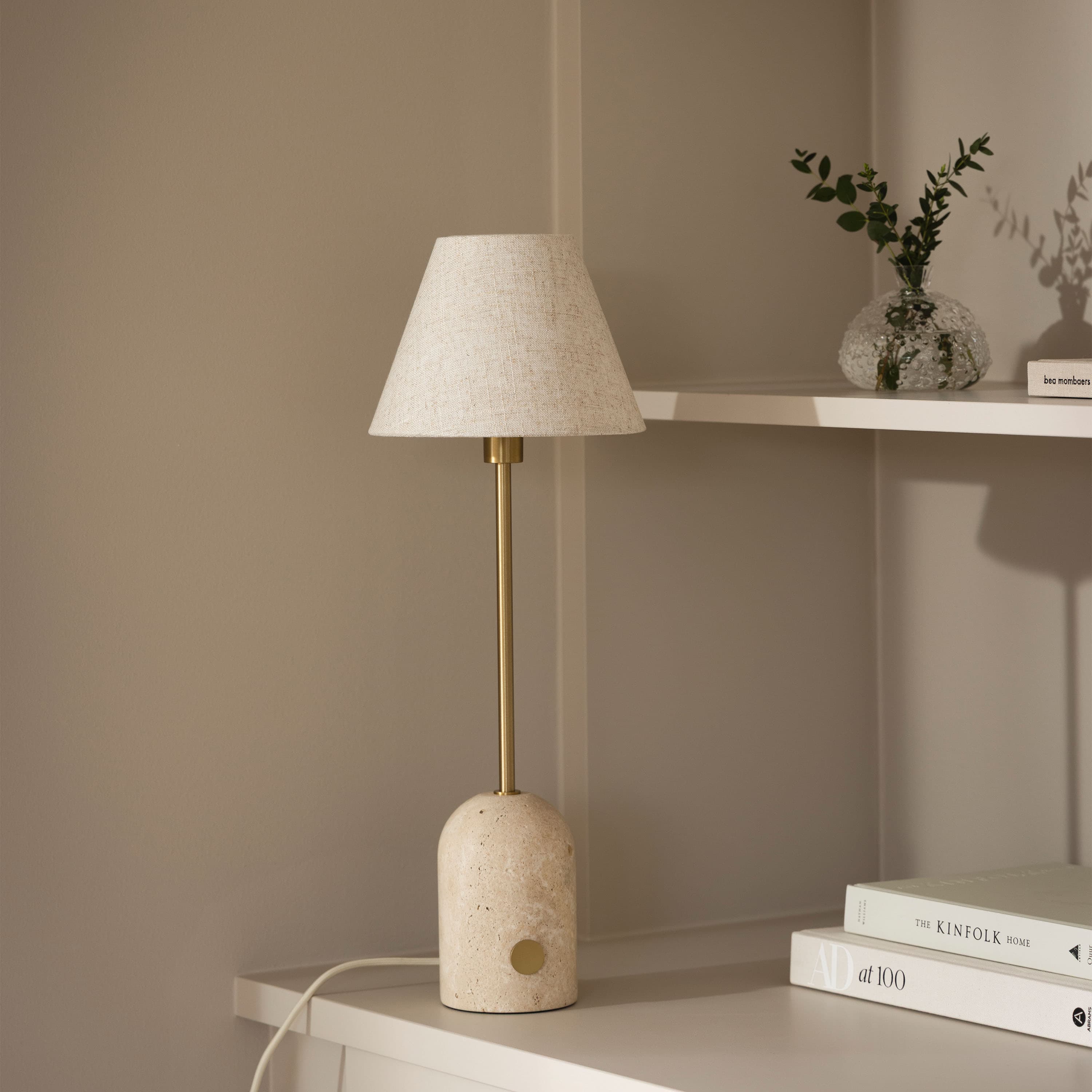 Gino Table Lamp Travertine 20