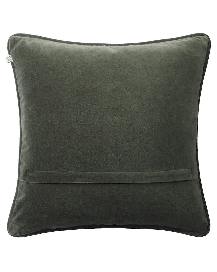 Holiday Dog Pillow Cover Velvet Forest Green 50x50 cm