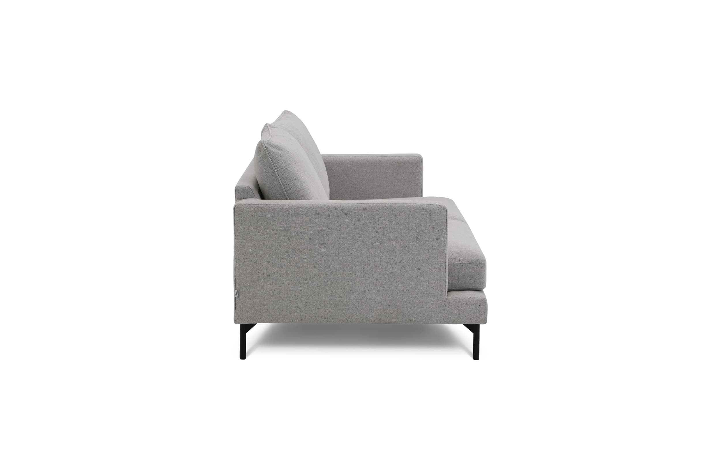Olivia 3-Sitzer Sofa Silber 206 cm