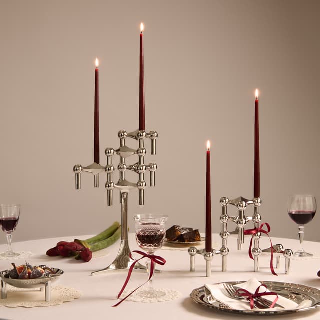 STOFF Nail Antique Candle by Ester&Erik Burgundy Red Set of 6
