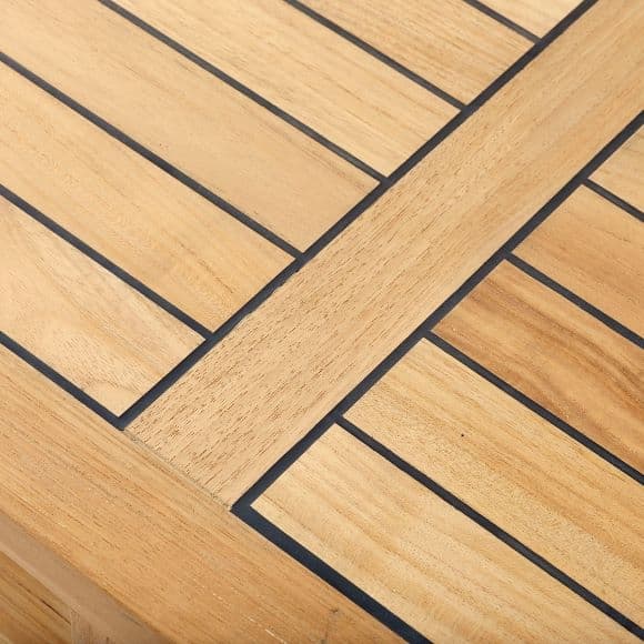 Classic Aufbewahrungsbox aus Teakholz 130cm