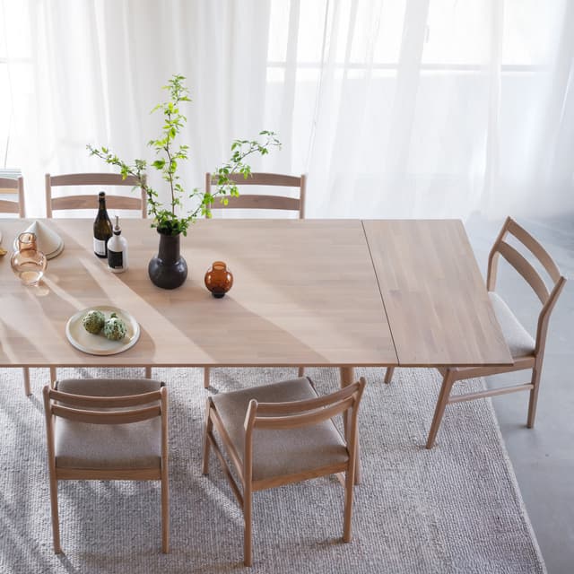Clapperton Ansteckplatte Weiß pigmentierte Eiche 45x95