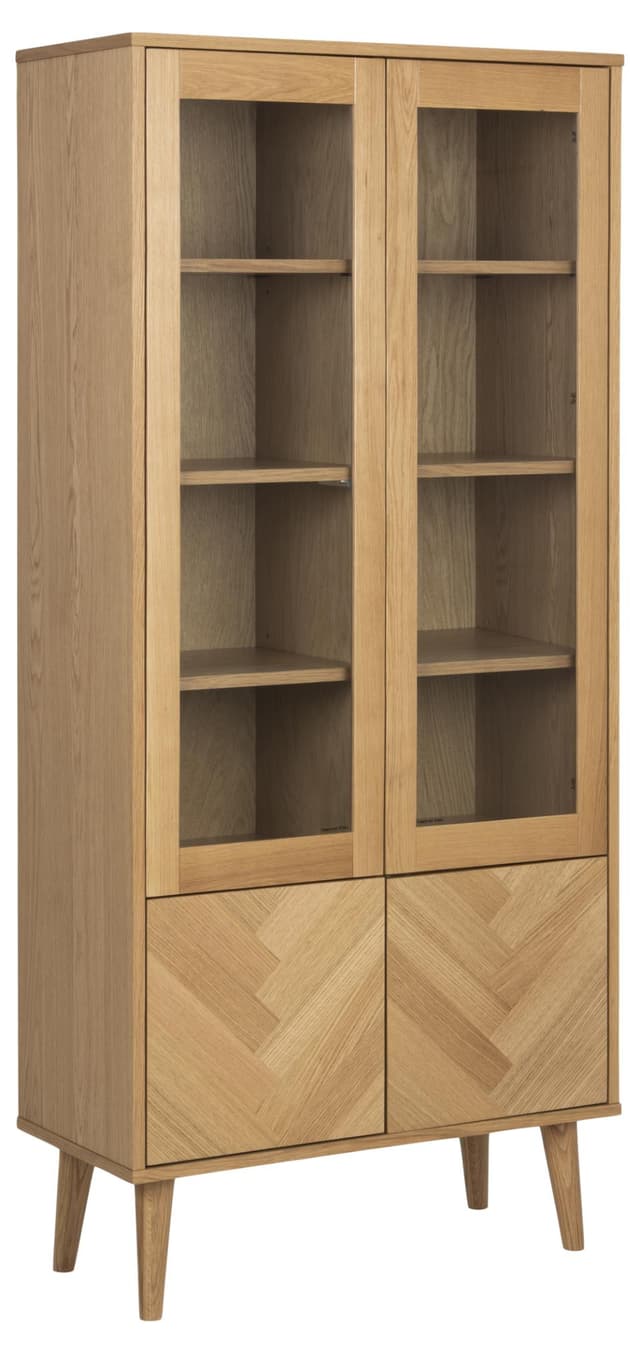 Nicki Vitrineschrank Eiche