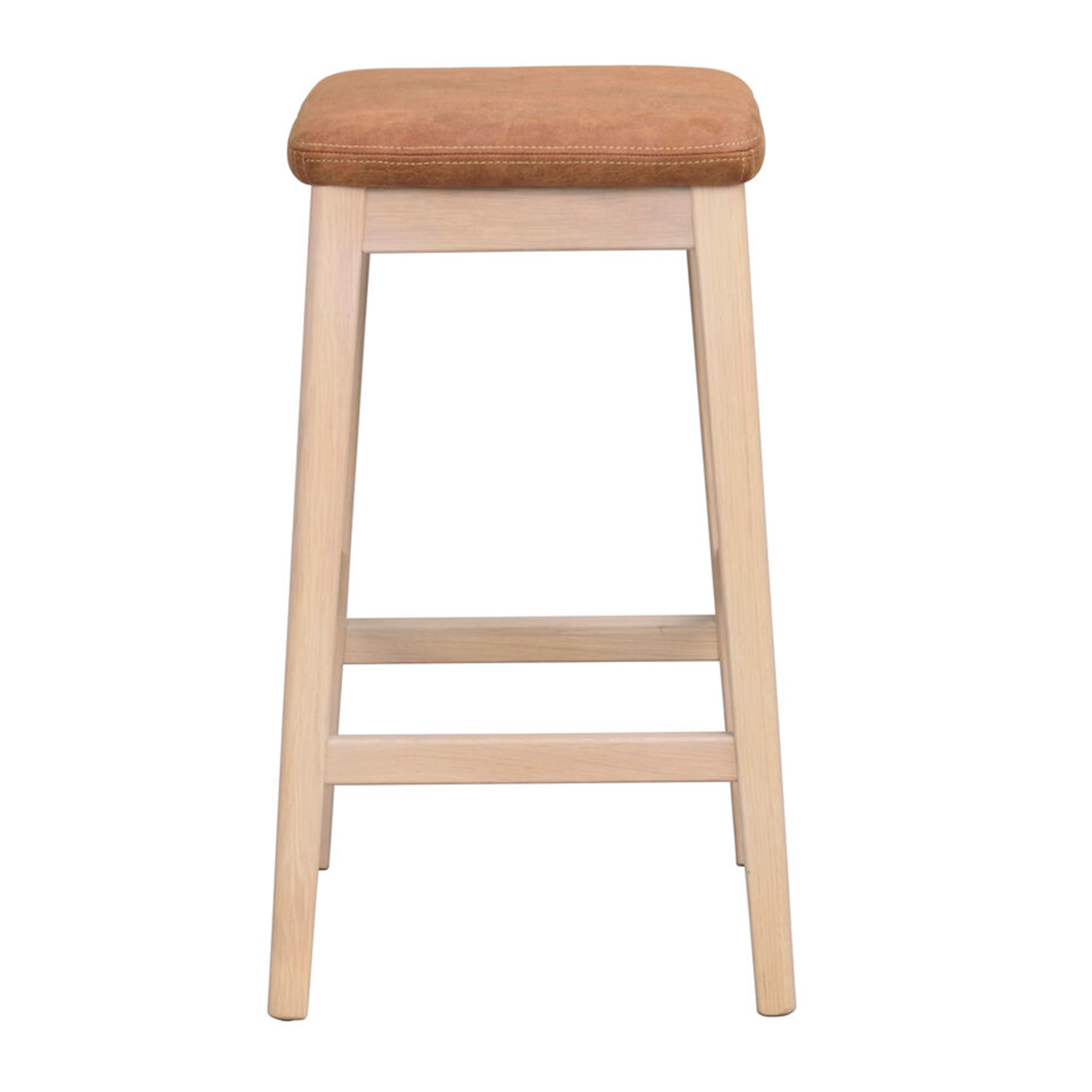 Livermore Barhocker Weiß pigmentierte Eiche/Braun