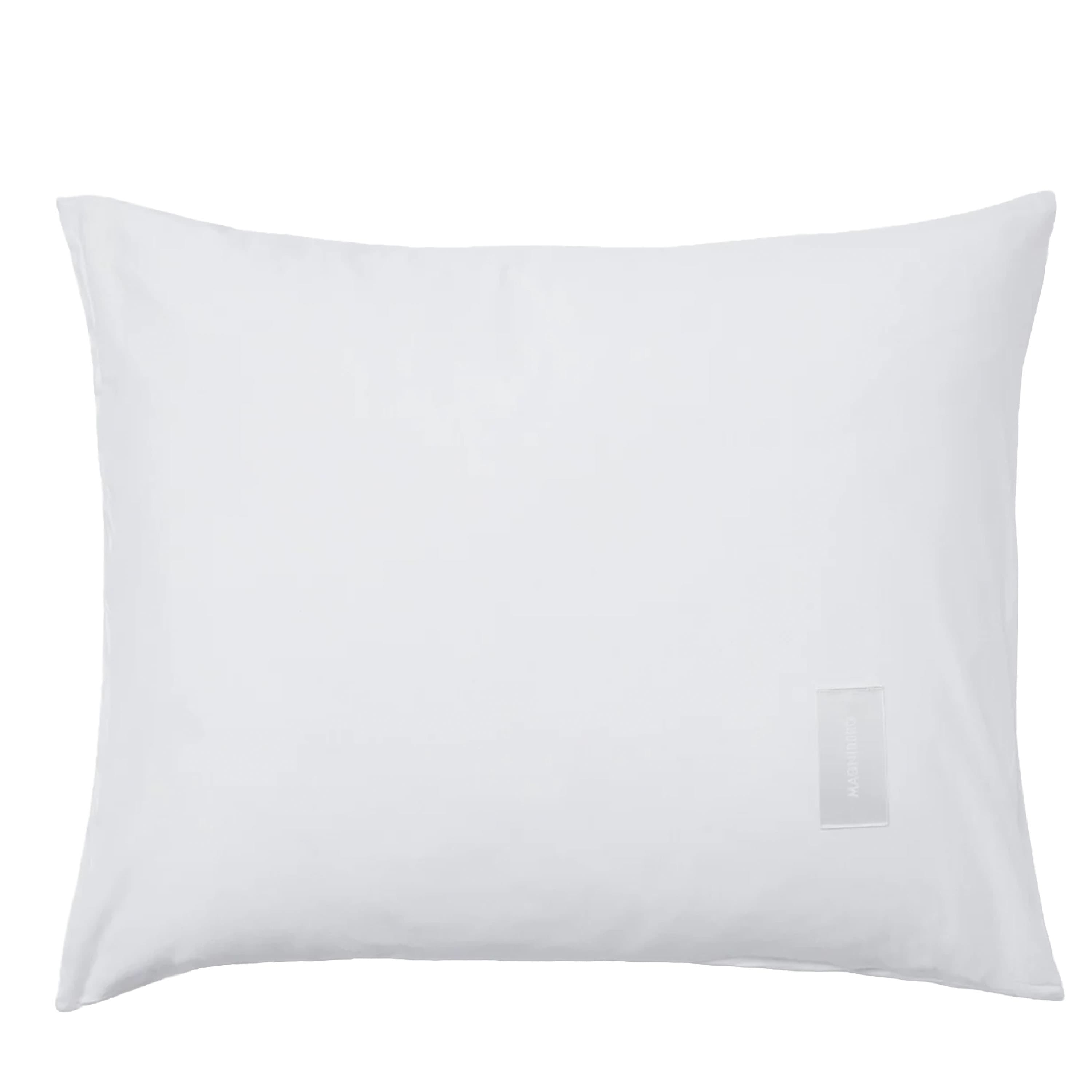 Heart Jersey Pillowcase Washed White 50x60