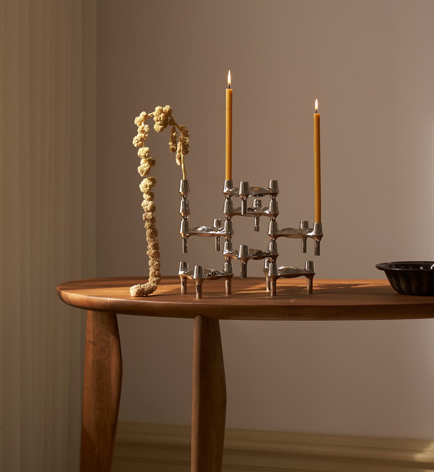 FABRIC Nagel BMF Candle Holder Chrome Set of 3