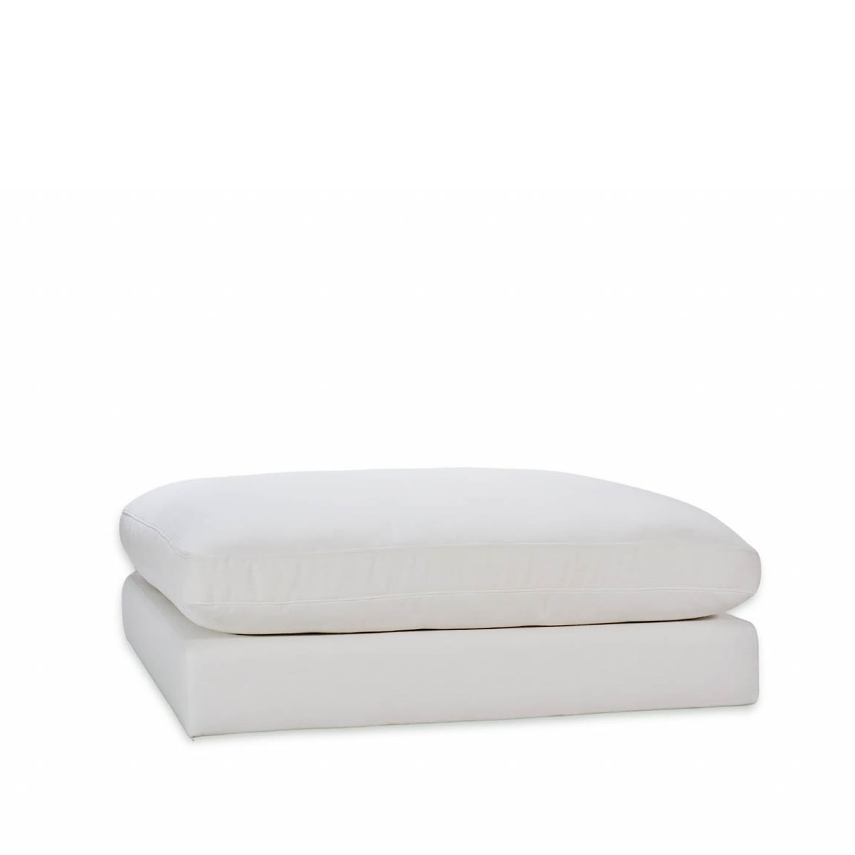 Capri Footstool White 120x115 cm