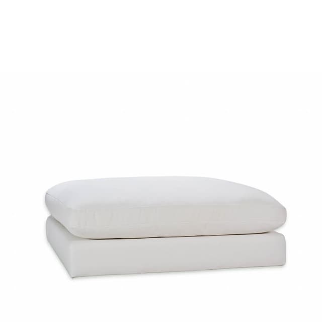 Capri Footstool White 120x115 cm