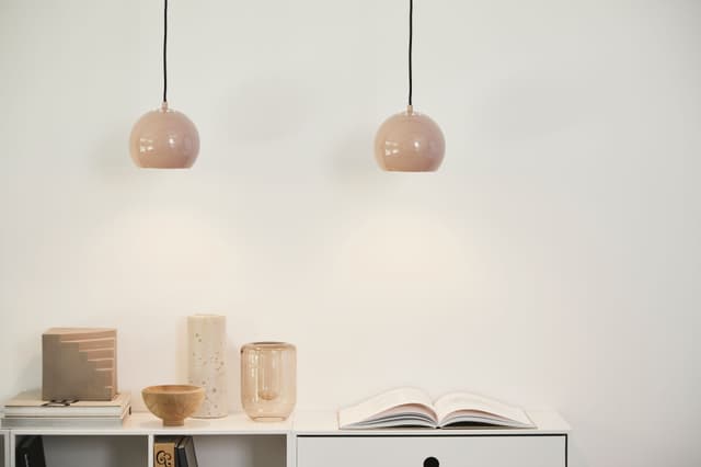 Ball Ceiling Light Glossy Nude Ø18