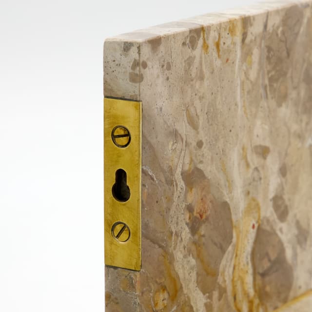 Marr Wall shelf Beige marble 50cm