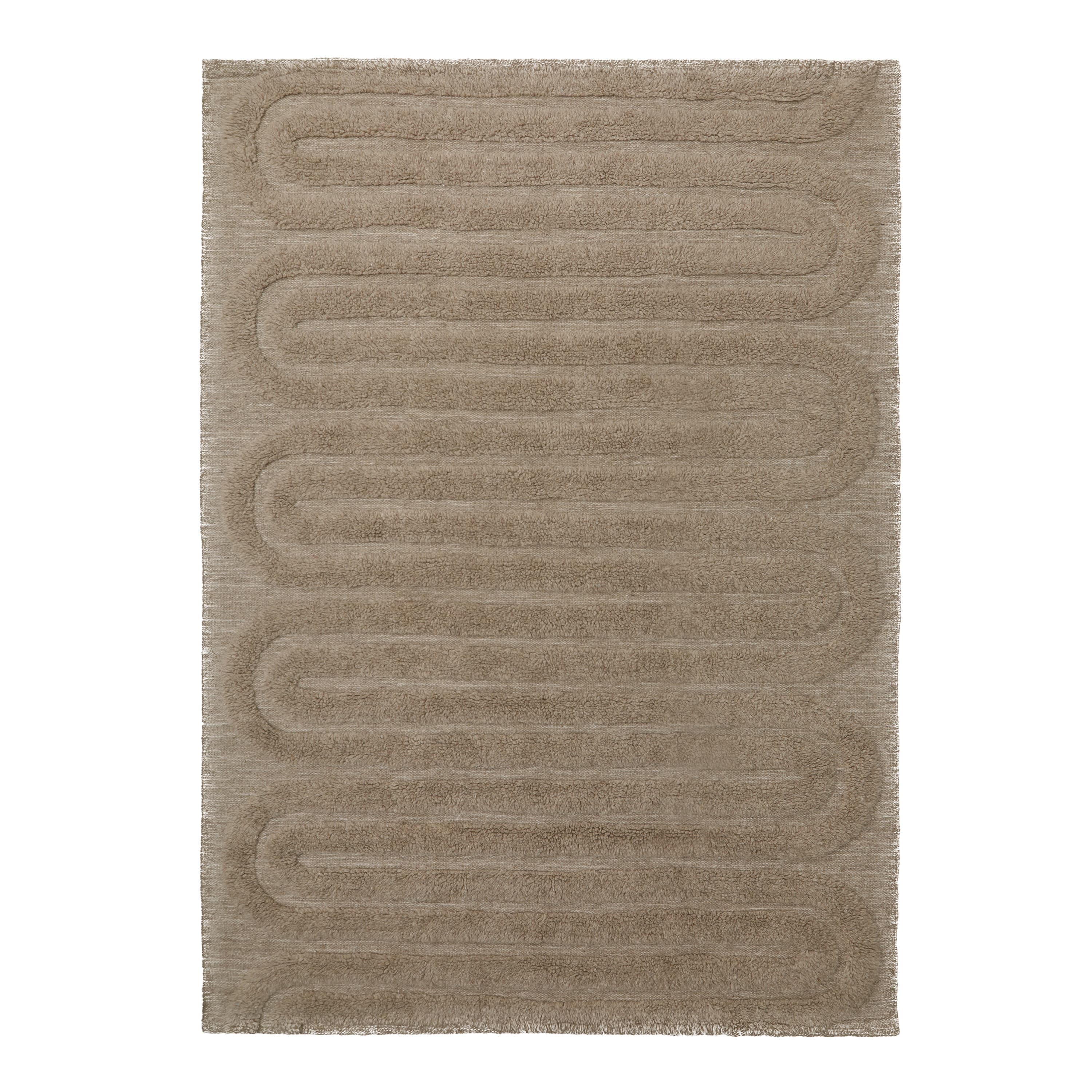 Riklund Wollteppich Beige/Melange 190x290